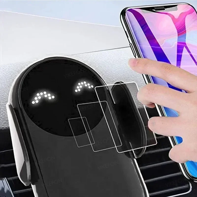 360° Rotatable Fast Car Wireless Charger Stand Infrared Induction Air Vent Mount for iPhone 16 15 14 Pro Max Samsung Galaxy S24