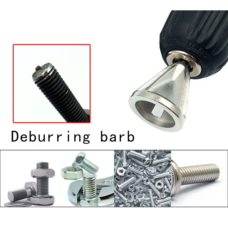 2022 Newest Portable Deburring External Chamfer Tool Stainless Steel Remove Burr Tools for Metal Drilling Tool Portable newest portable hard 18650 aa aaa 9v battery holder storage box case organizer container aa rangement pile with battery tester