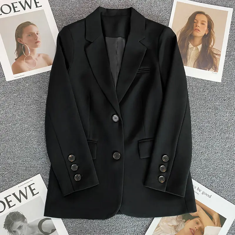 New Spring Autumn Women Korean Casual Blazers Coats Fashion Loose Versatile Temperament Suit Tops