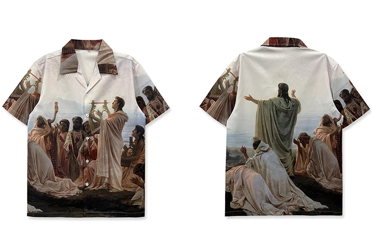 Classical Figures Painting Shirt S2e40c8da706346d689677878f4f1e285L