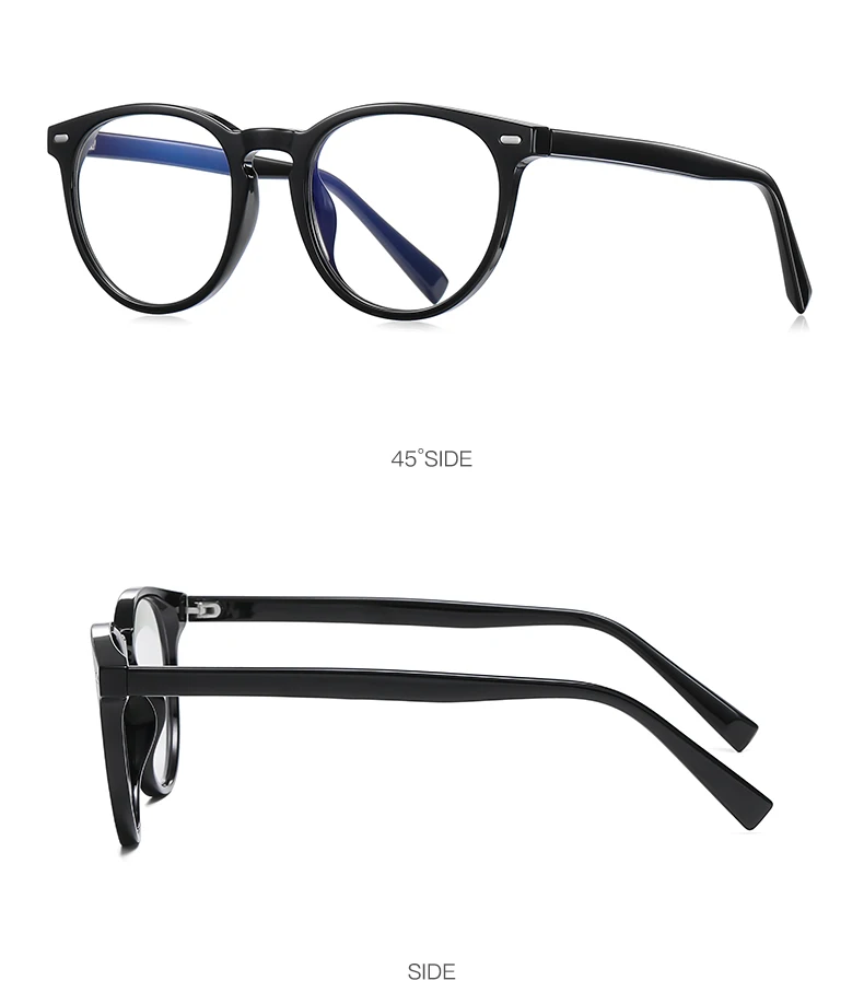 VKYEE Round Small Frame Simple Fashion Design Women's Anti-blue Light Glasses Customizable Prescription Photochromic Glasses
