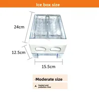 Boîte à glace amovible réfrigérateur fabricant petit Cube moule congélateur support de glace réfrigérateur moule à glaçons 2