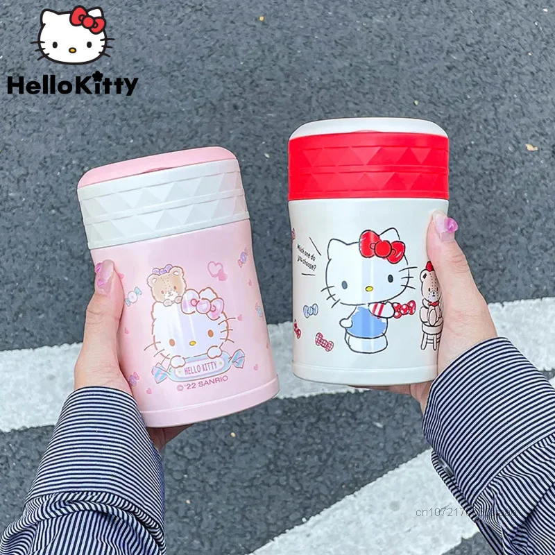 SanrioHelloKittyThermosesInsulationLunchBoxBentoStewingSoup