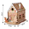 Christmas Cardboard House Kits Play Fun Indoor Outdoor Decorations Christmas 6