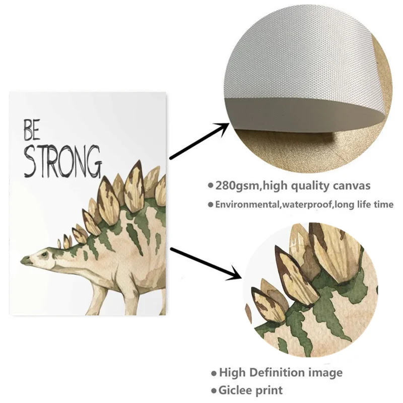 3 Affiche Chambre Bebe Garcon Tableau Prenom Toile 30x40 Poster Espace Dinosaure Planète Decoration Murale Enfant Personnalisé - Maison