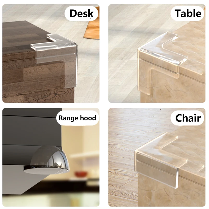 Protector Table Corner Child Baby Safety Silicone Edge Protection Cover 4/8/16PCS silicone table corner protector,furniture corner protector