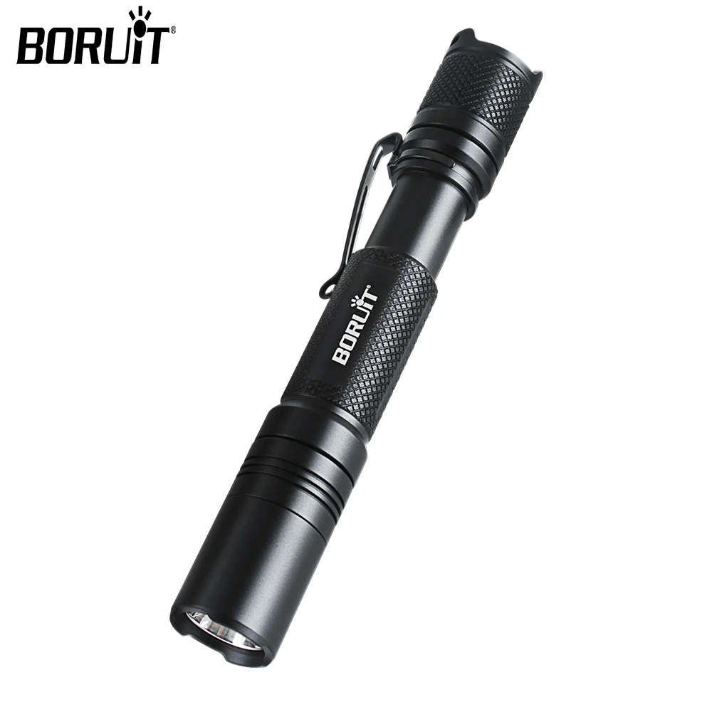 BORUiT BC25 LED Flashlight Mini Portable Medical Torch IPX8 Waterproof Use AA Battery Lamp with Memory Function Camping Lighting