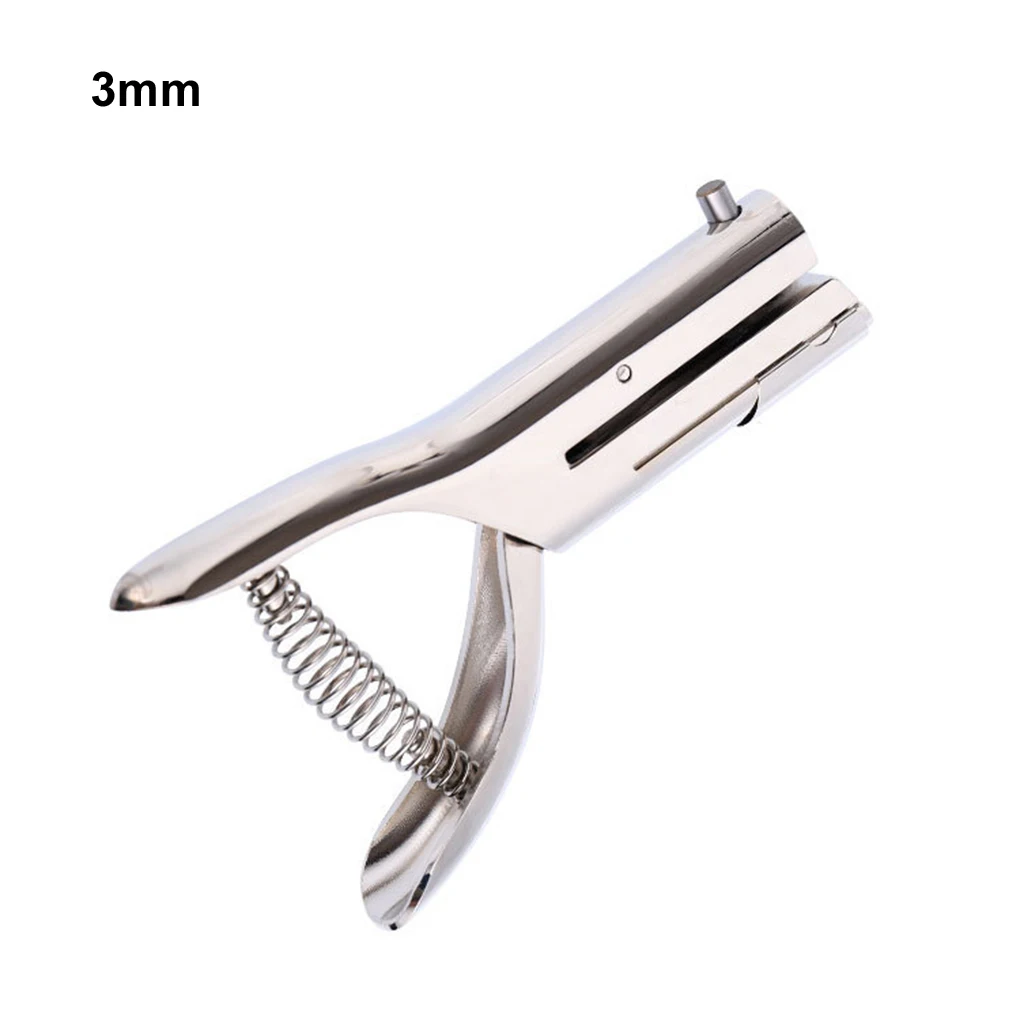 3mm Perforator Papier Perforator, Draagbare Enkele Gat Perforator Papier Perforatietang Ponstang Papier Binding Ponsgereedschap Voor Papieren Kaart Pvc-kaart