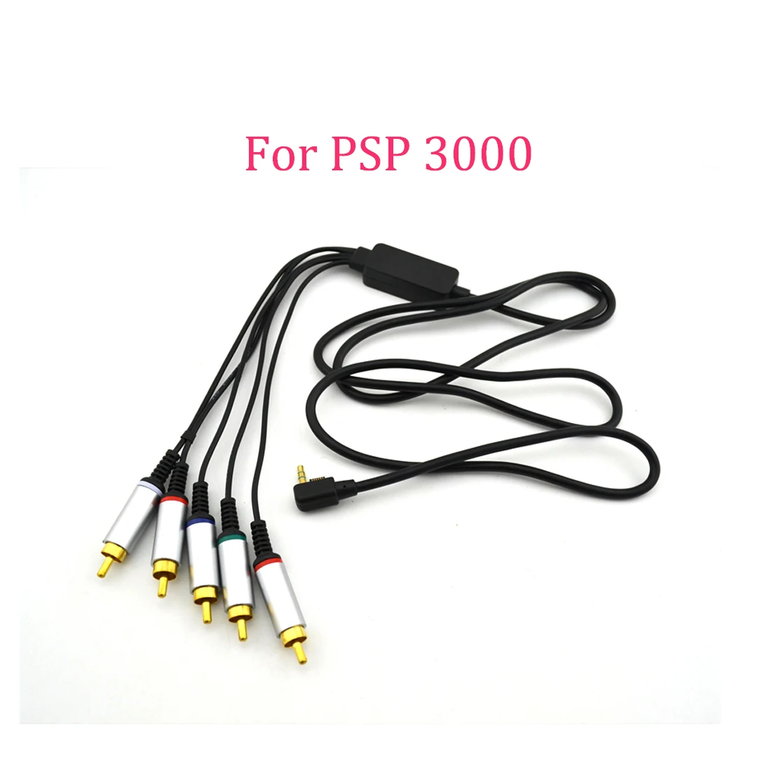 

10PCS Audio Video Adapter Component HD TV HDTV Cables For PSP 3000 PSP PSP3 Slim PSP 3000 Lead Wire AV TV Video Adapter Line