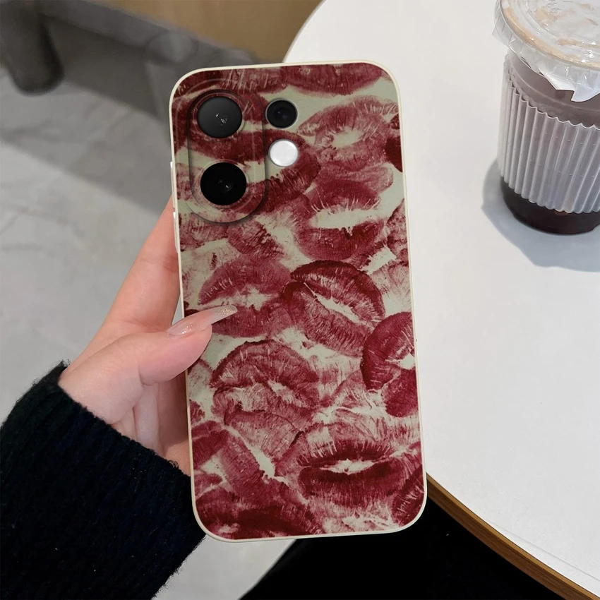 Beautiful Clouds Pattern Liquid Silicone Soft Back Phone Case - Anti-Slip Bumper