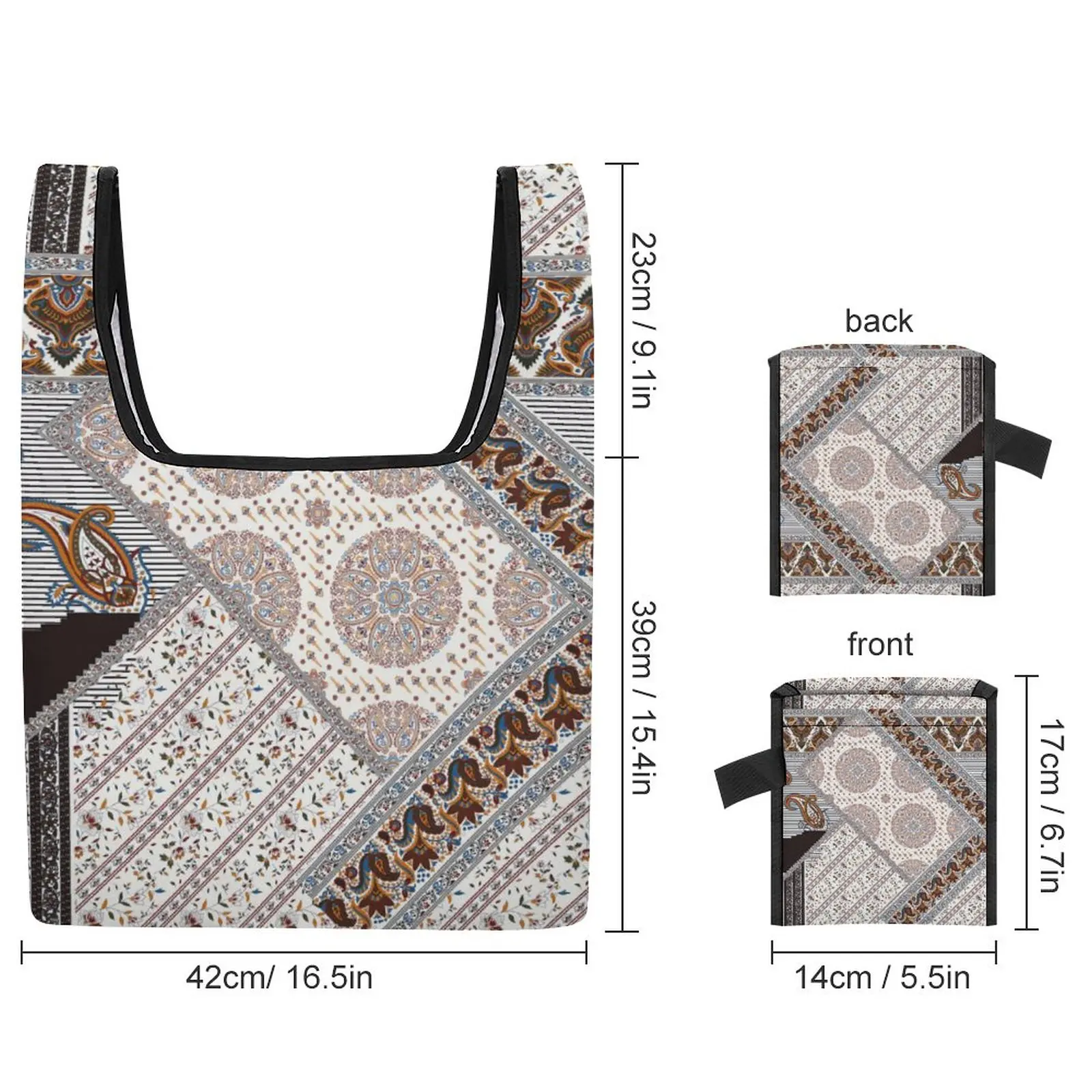 Customized Printed Large Shopping Bag Fashion Print Women's Handbags Travel Grocery Folding Bags Organizer Shopper Beach Bags