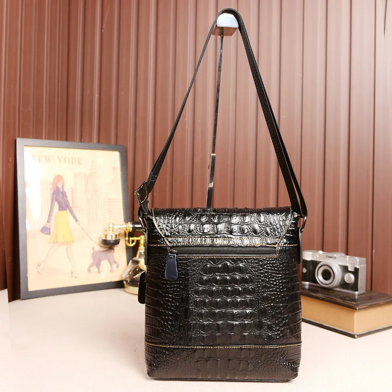 Luxury Genuine Leather Shoulder Bag For Men Casual Crossbody Bag Cowhide Messenger Bag Male Business Shoulder Strap Handbag
