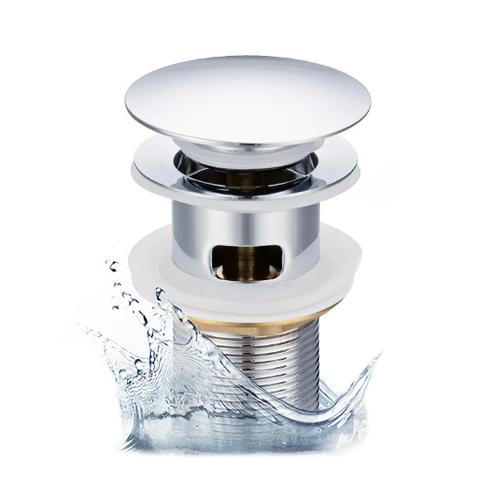 

Stainless Steel Basin Pop-up Drain Core Anti-Clogging Bounce Core Drain Filter Deodorant Sink Strainer Bathroom Accessories