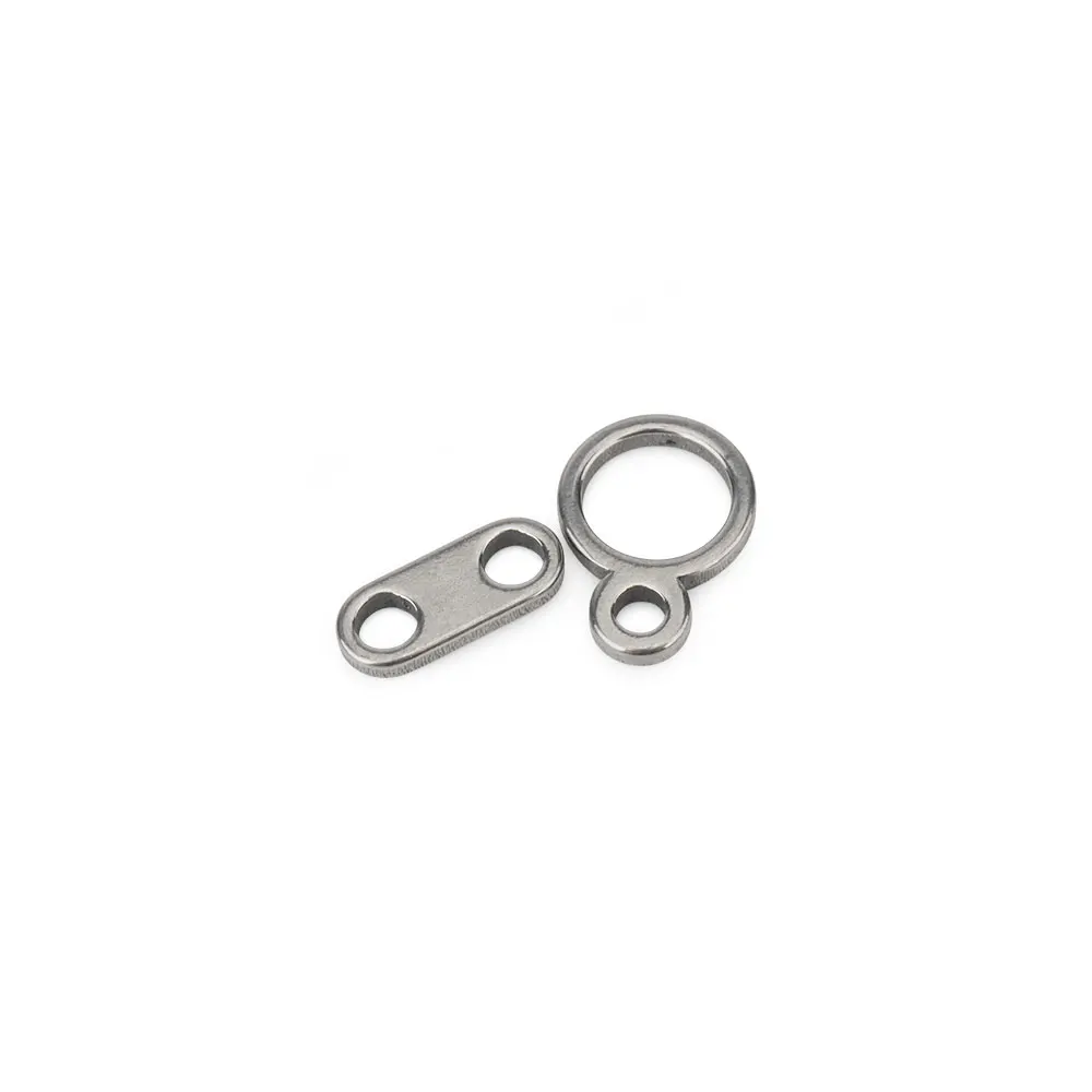 2PCS DIY Titanium Alloy Accessories Connector Keychain Zipper Necklace Pendant Accessory Ultra-Light Outdoor Small Tool titanium keychain