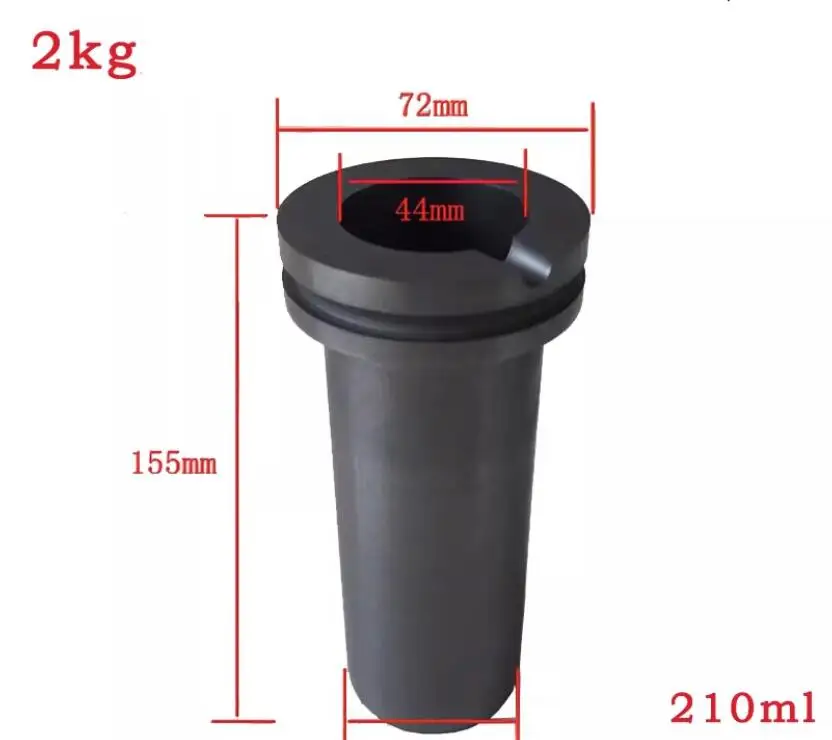 1/2/3KG 금속로(크루시블) 블랙컵 퍼니스 토치 용해 주조 정제 금은구리 황동 알루미늄 금속로(크루시블) 블랙
