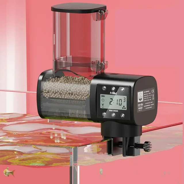 Aquarium Fish Tank Feeder Intelligent Automatic Feeder Digital Timing Wifi Wireless Remote Control Fish Feeding 1