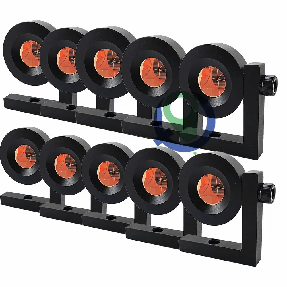 Alta Qualità 10 Pezzi Nuovo Tipo Di 90 Gradi Mini Prisma Nero Compatibile Stazioni Totali Prisma L Bar