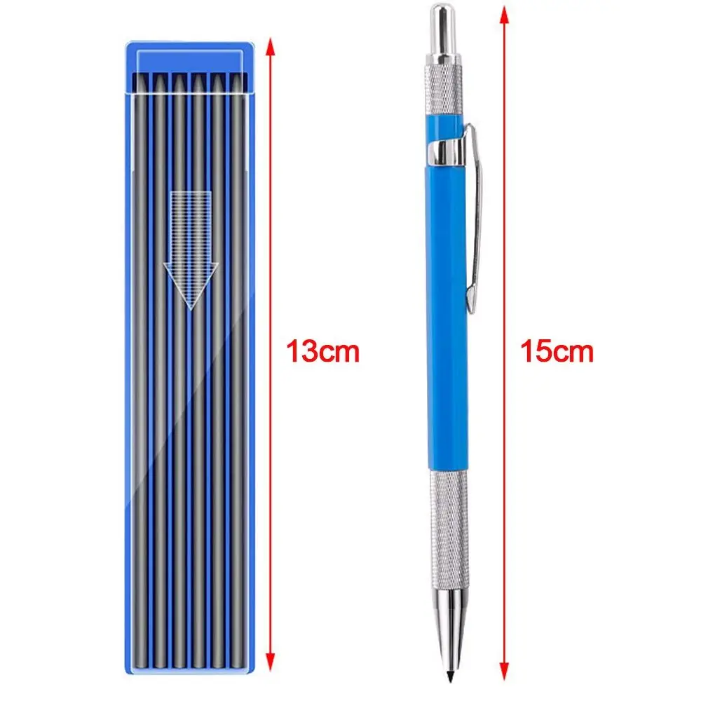 Premium Metal Mechanical Sketch Pencil - 2.0mm Propelling Drawing and Writing Tool