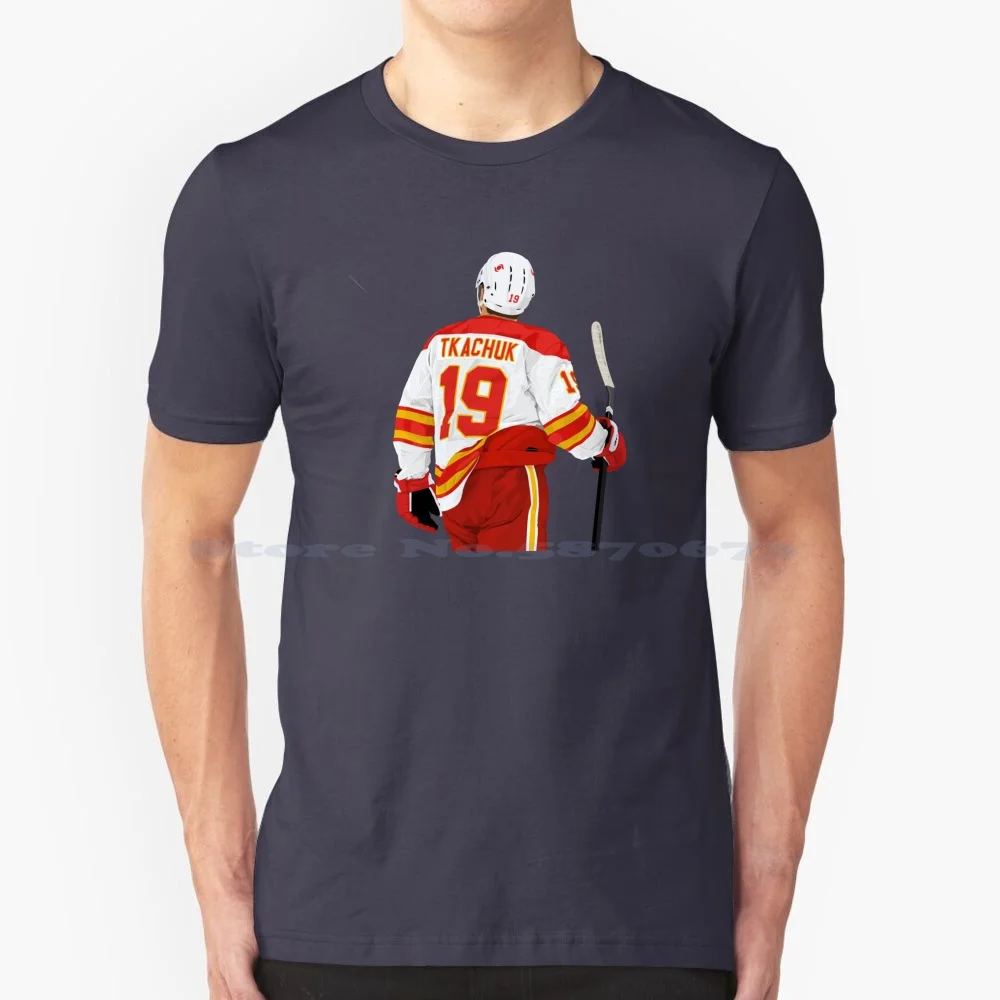 Matt Tkachuk 19 T Shirt 100% Cotone Tee Matt Tkachuk Matt Tkachuk Brady Tkachuk Johnny Gaudreau Blake Milan Lucic Canada