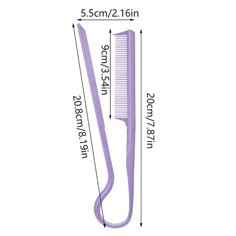 V Type Salon Women Hair Straighten Comb Styling Hairdressing Smooth Tool Hold Tongs Brush Styling Tool Accessories 6