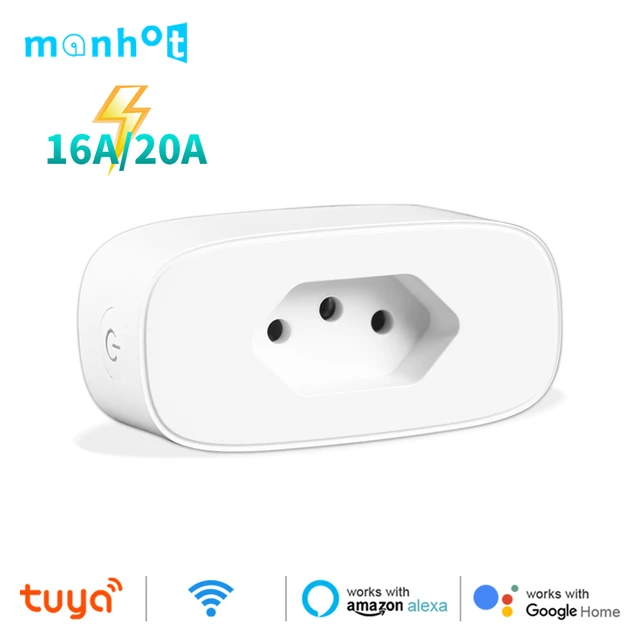 110/220v 2.4GHz Smart Wifi Outlet Plug, Alexa, Google Home, Voice Control  App