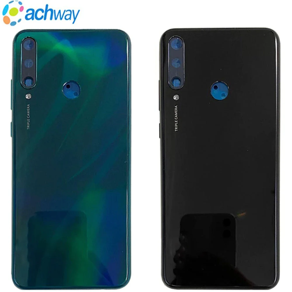 

Tested New For Huawei Y6P 2020 MED-LX9N Back battery Cover Housing With Camera Lens Side Button For Huawei Y6P Battery cover