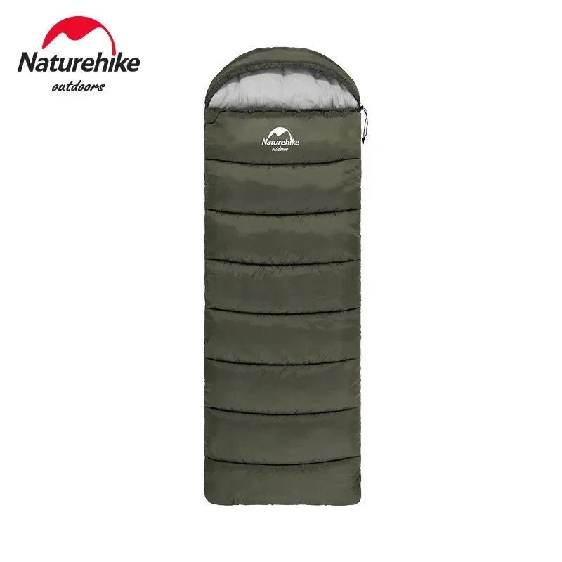 

Naturehike U Series Envelope Hooded cotton Sleeping Bag Outdoor Camping splicing double sleeping bag Autumn Winter