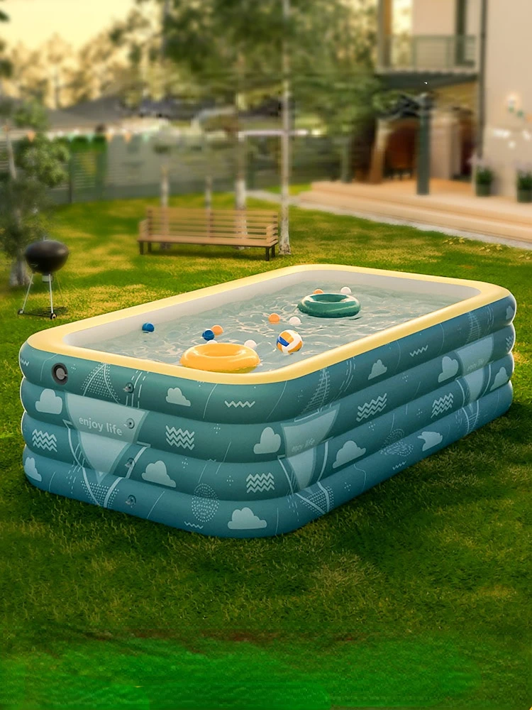 Bathroom Accessories Sets Inflatable Swimming Pool Household Foldable Children's Paddling Pool Family Bath Pool Large Tong Qu