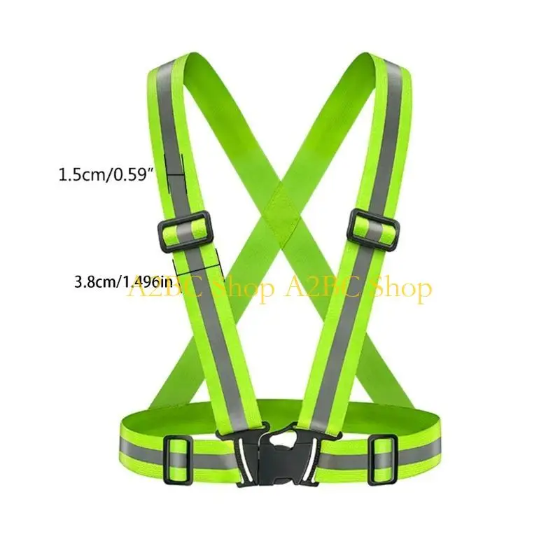 A2BC 안전 조끼 여성용 형광등 성인 야외 오토바이 야간 도로 사이클링