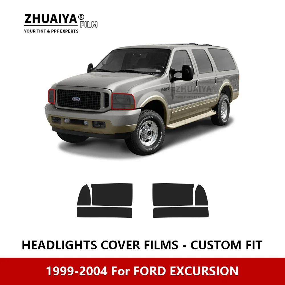 

For FORD EXCURSION 1999-2004 Car Exterior Headlight Anti-scratch PPF precut Protective film Repair film stickers Accessories