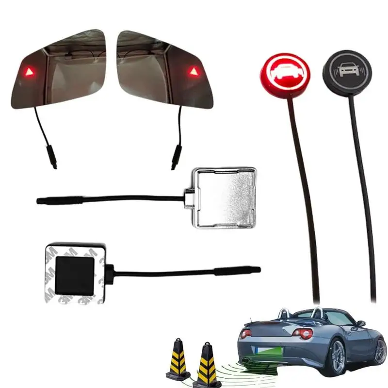 

Car Blind Spot Detectors Sensor System Warning Light Driving Assistant With High Sensitivity Precise Radar Blind Spot System