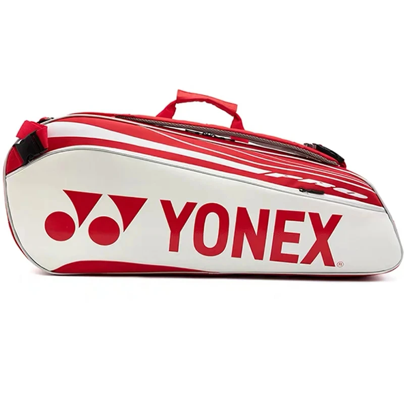 YONEX Waterproof Yonex Tennis Racket Bag High Quality PU Leather Sports Bag For Women Men Holds Up To 6 Rackets