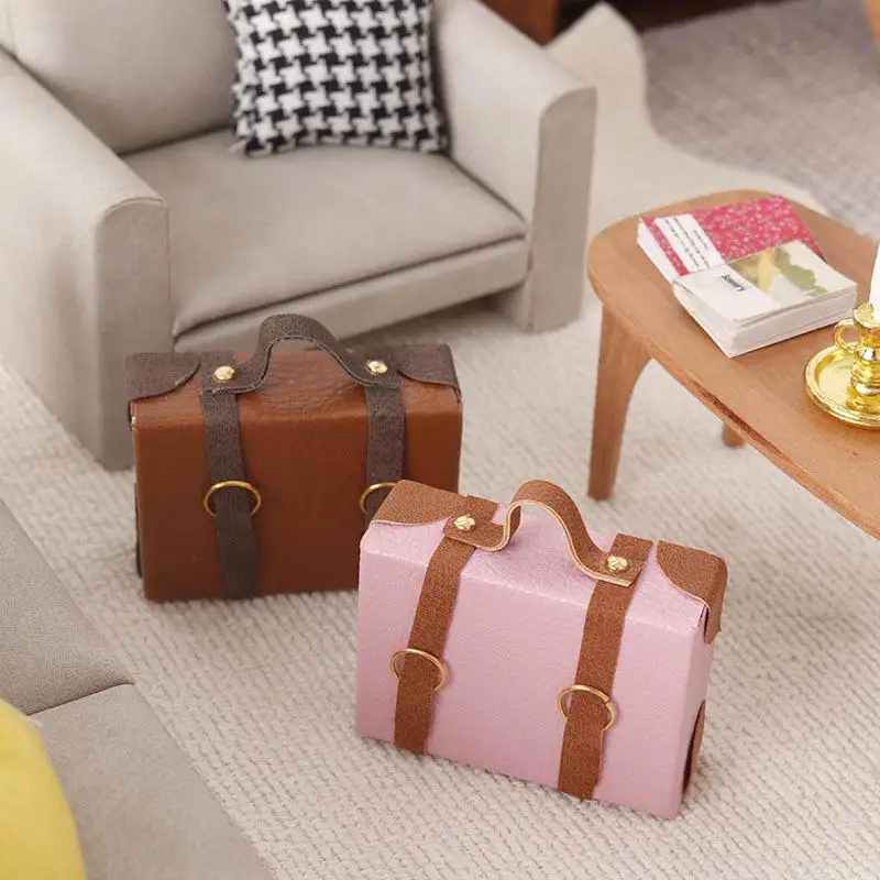 1:12 Dollhouse Miniature Briefcase Suitcase Model description 4