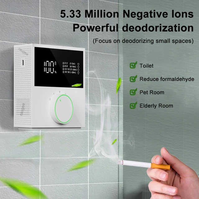 Air Purifier Portable Air Purifier for Home Negative Ion Generator Ionic Air Freshener Ozone Generator for Bedroom Toilet 2