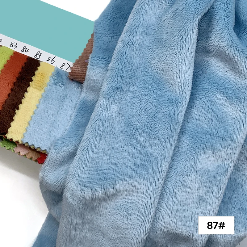 Handmade Short Pile Plush Fabric for DIY Projects and Home Decor
