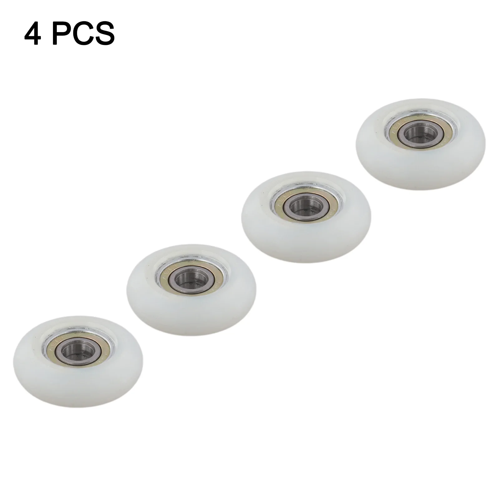 4PCS 34mm Rower Rollers 8x34 Rowing Machine Seat Wheel Rubber And Metal Bearing Pulleys 608 Shaft For Rowing Machine Accessories