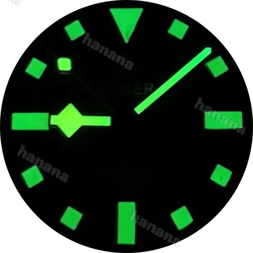 Retro Matte Dial - 29mm Green Luminous Hands for High-Quality Watch Modification