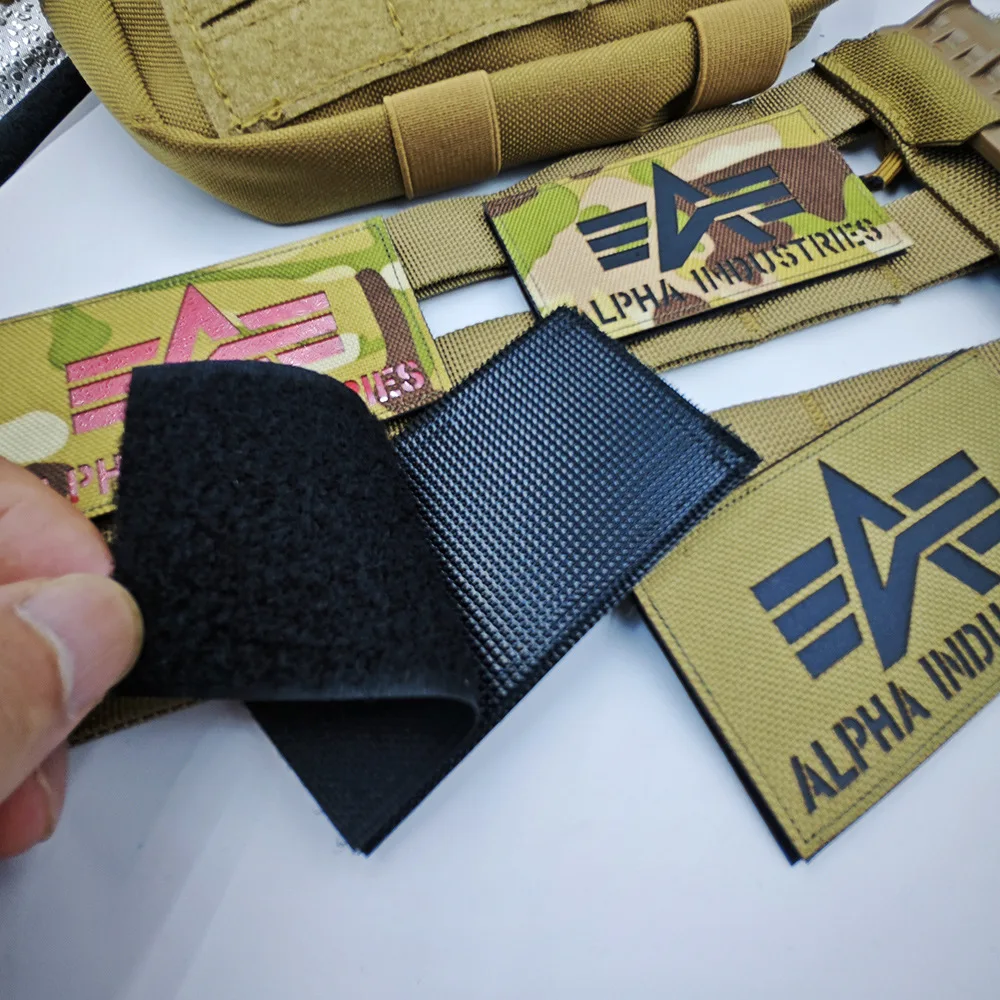 Embroidered Rectangle Patch - Decorative Hook & Loop Accessory