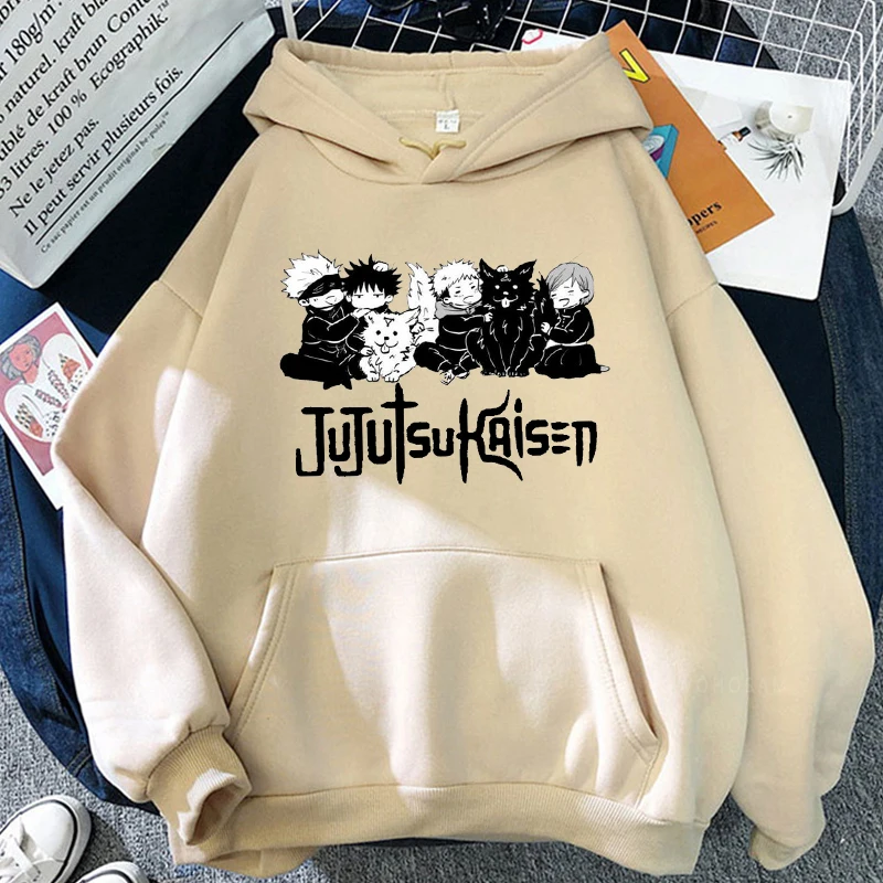 Japan Anime Jujutsu Kaisen Satoru Gojo Printed Hooded Men Women Patchwork Hoodies Plus Size Sweatshirt Harajuku Manga Streetwear 4