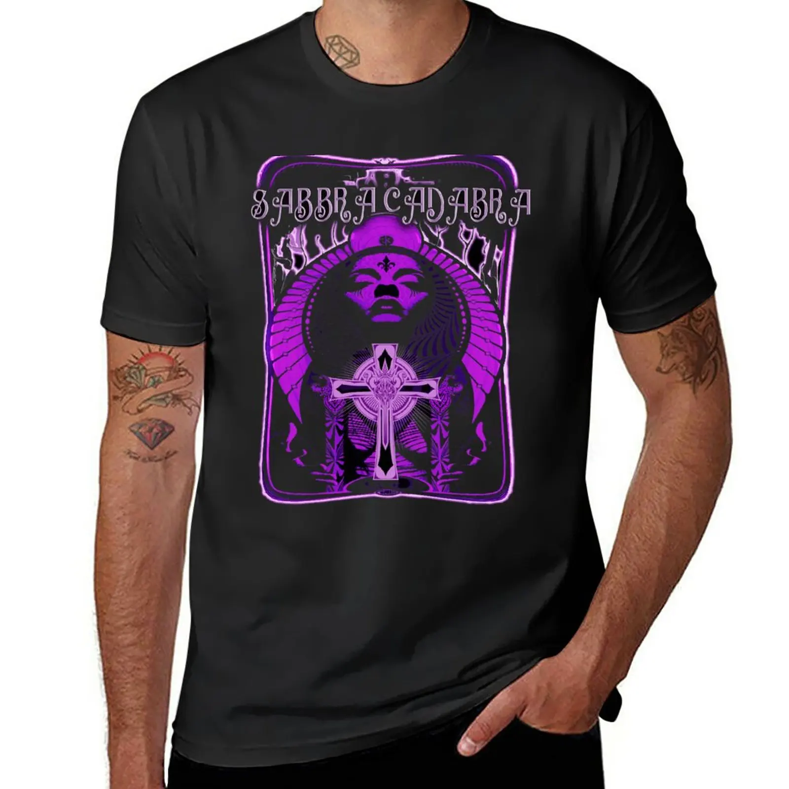 

New Sabbra Cadabra 666 T-Shirt anime oversized t shirts boys t shirts men workout shirt