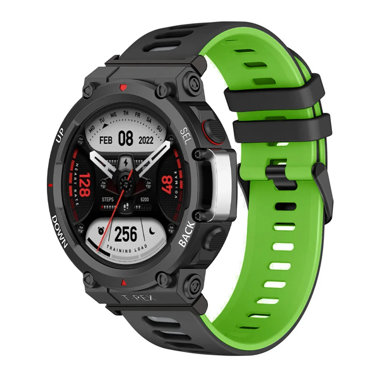 Durable Soft Silicone Sports Watch Strap - Comfortable Fit Bracelet Wristband