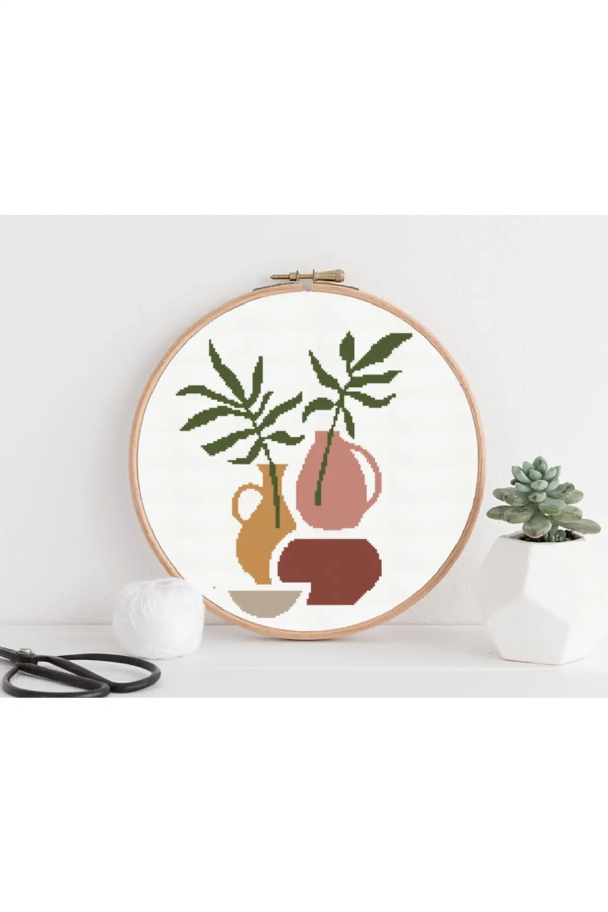 

Etamine Cross-stitch Set Minimal Design Embroidery Kits Hobby Supplies & Entertainment Living