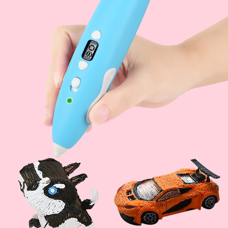 Luxmoc Smart Low Temperature 3D Printing Pen Children DIY Three-Dimensional Painting Magic Pen Creative Toys 3D For Kid Gift