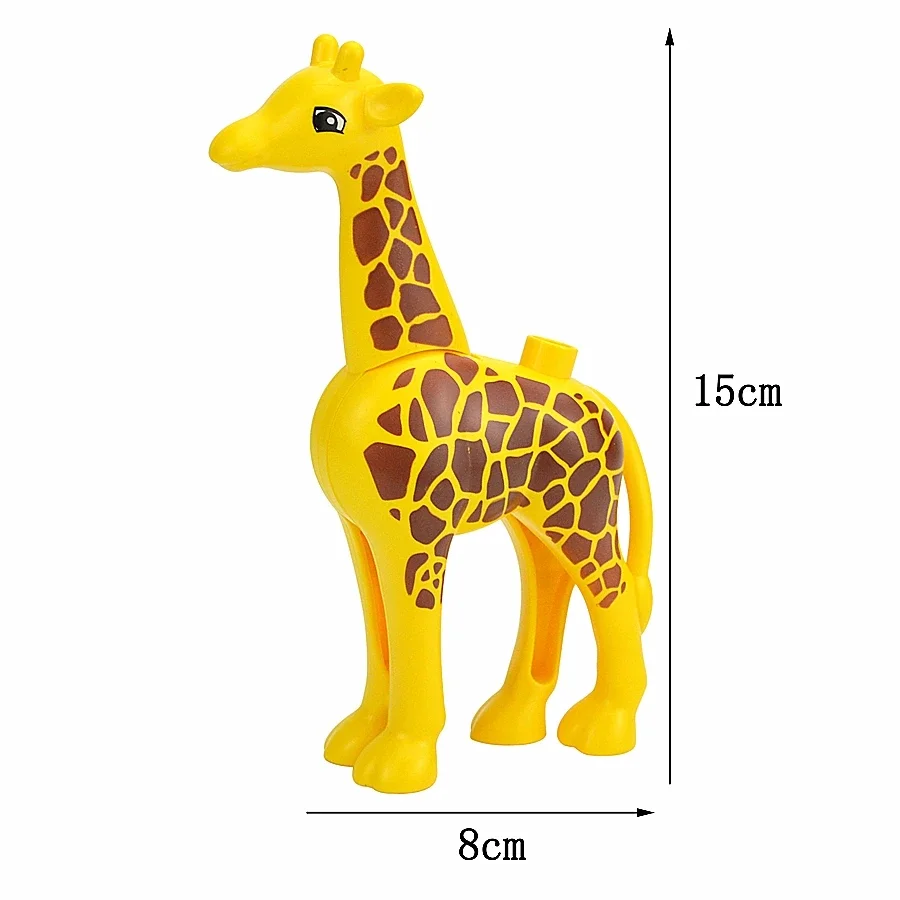 Bulk Large Animal Building Blocks Set - Farm & Zoo Creatures Toys