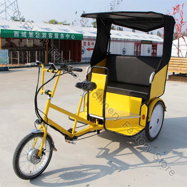 Three Wheel Electric Bike Taxi/ Bicycle Rickshaw Electric Tricycle Taxi Tuk Tuk Taxi Moto Taxi
