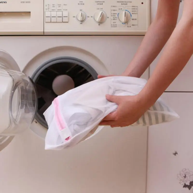3PCS Coarse Laundry Bag Laundry Basket Bra Underwear Mesh Organizer Zippered Laundry Net Dirty laundry Basket Washing Machine 3