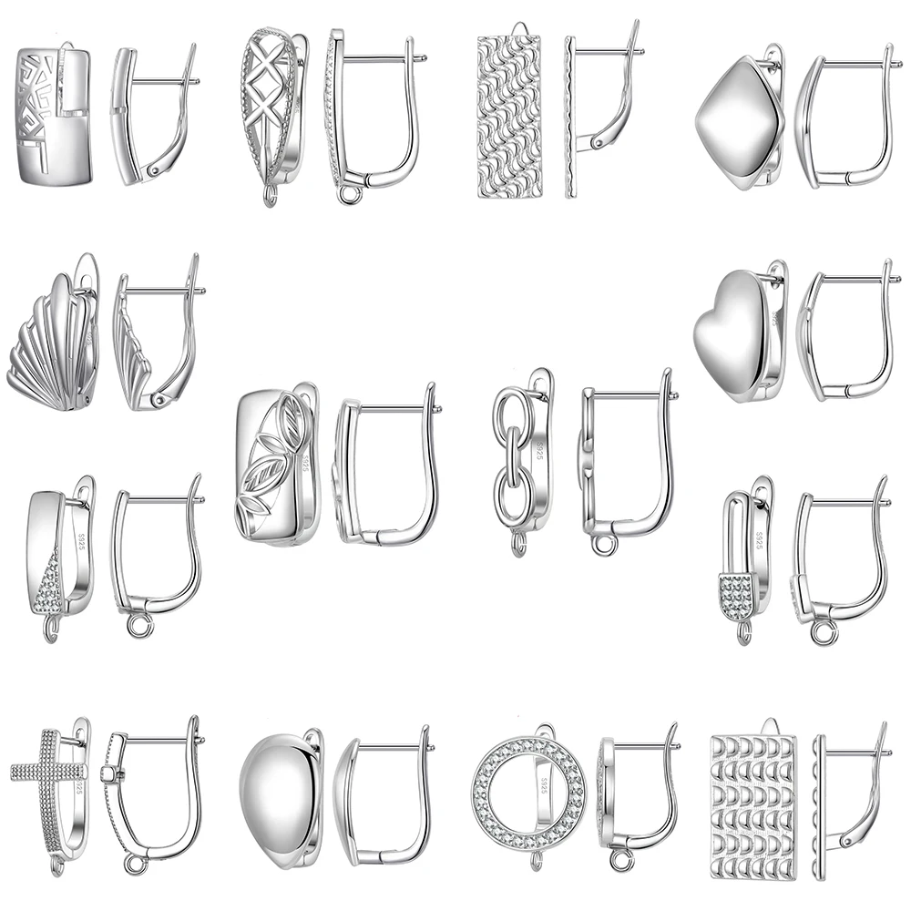 925 Sterling Silber DIY Schmuckzubehör Ohrringverschlüsse Haken Beschläge DIY Schmuckherstellung Zubehör Haken Ohrhaken Schmuck – Detail 3