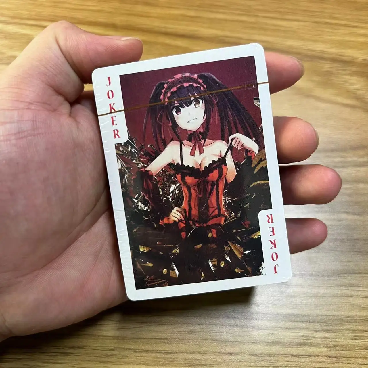 54pcs Cards Anime Date A Live Poker Card Cosplay Board Game Cards Hardcover Collection Toy Gift With Box 3