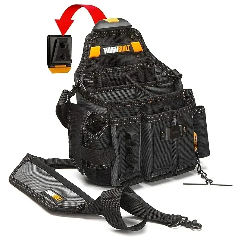 TOUGHBUILT TB-CT-104 Master Electrician's Pouch Shoulder Strap Waist Pack Organizer Toughbuilt Pouch Bag Tool Accessories tool bag tool bags storage bag tool kit bag electric tool bag electricians pouch tool belt organizer tool case