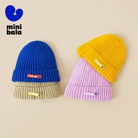 Mini Balabala Kids Winter Knit Hat New Soft Warm Stretchy Beanie Thick and Cozy for Babies and Toddlers